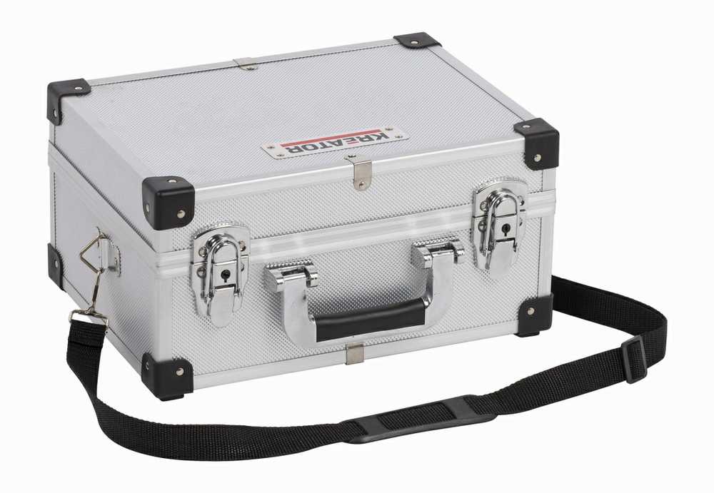 Kreator KRT640106S - Aliuminio case 320x230x160mm sidabrinis