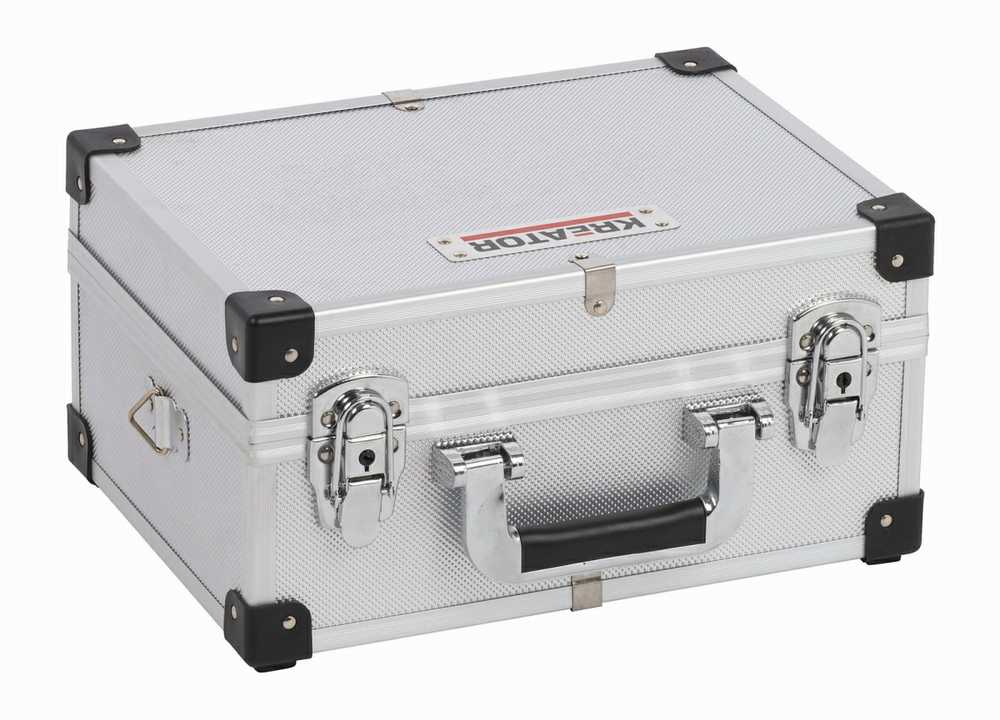Kreator KRT640106S - Aliuminio case 320x230x160mm sidabrinis