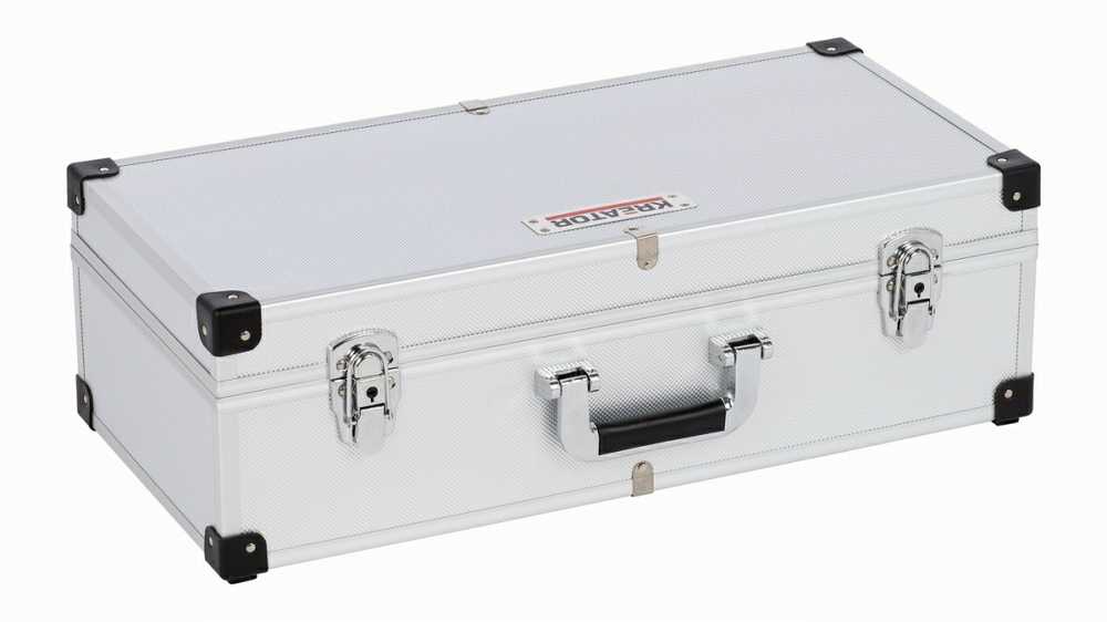 ALU CASE 80CD 560x265x173mm Sidabrinis Kreator