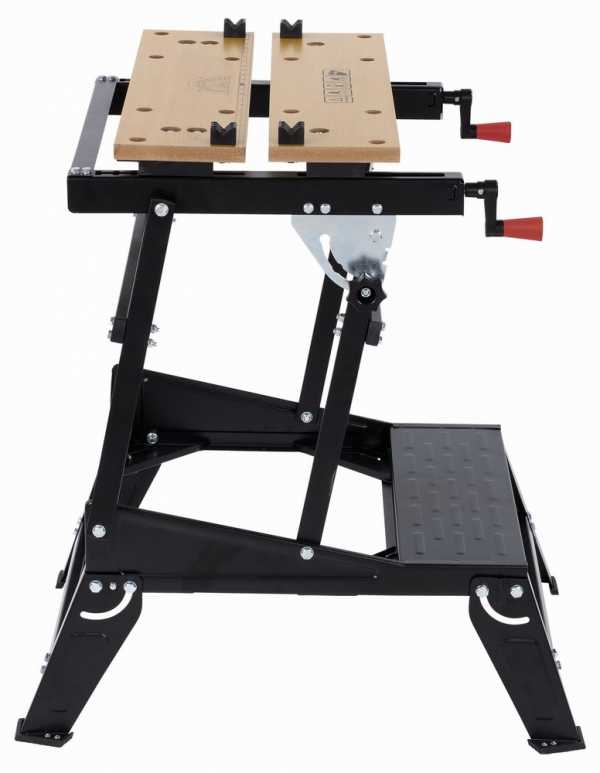 Kreator KRT672002 Sulankstomas darbo stalas, 100 kg, 30-47,5 cm, 77 cm, plieno rėmas, 4 judantys kaiščiai