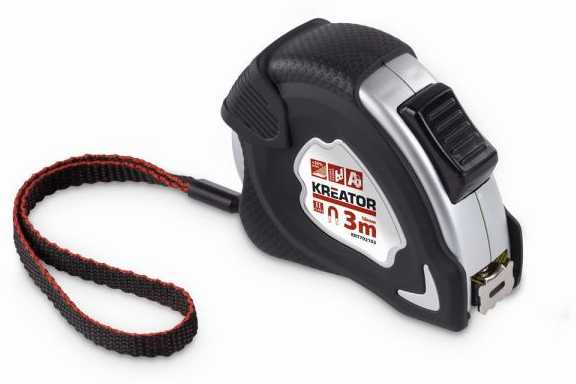 Kreator Matavimo juosta KRT702103, 3m, 16mm, II klasė, magnetinis galas, užrakinimo mygtukas, diržo segtukas