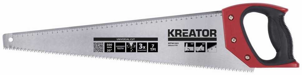 Pjūklas medienai 500mm 7TPI KRT801003 KREATOR