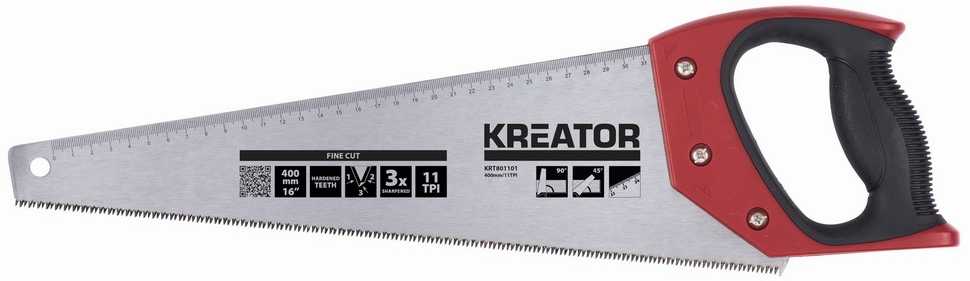 Pjūklas medienai 400mm 11TPI KRT801101 KREATOR