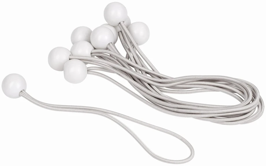 Kreator KRTH40906 - Užspaudžiamos gumytės su rutuliuku 4 mm, 25 cm 10 vnt.