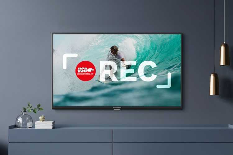 Kruger & Matz 32" HD išmanusis televizorius DVB-T2/S2 H.265 HEVC