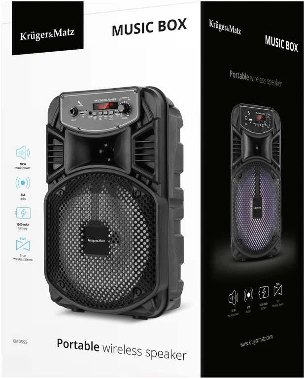 Kruger & Matz Music Box nešiojamas belaidis garsiakalbis