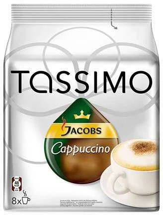 Kavos kapsulės Tassimo Cappuccino Classico (suderinamos su Bosch Tassimo kapsuliniais kavos aparatais), 8+8 vnt.