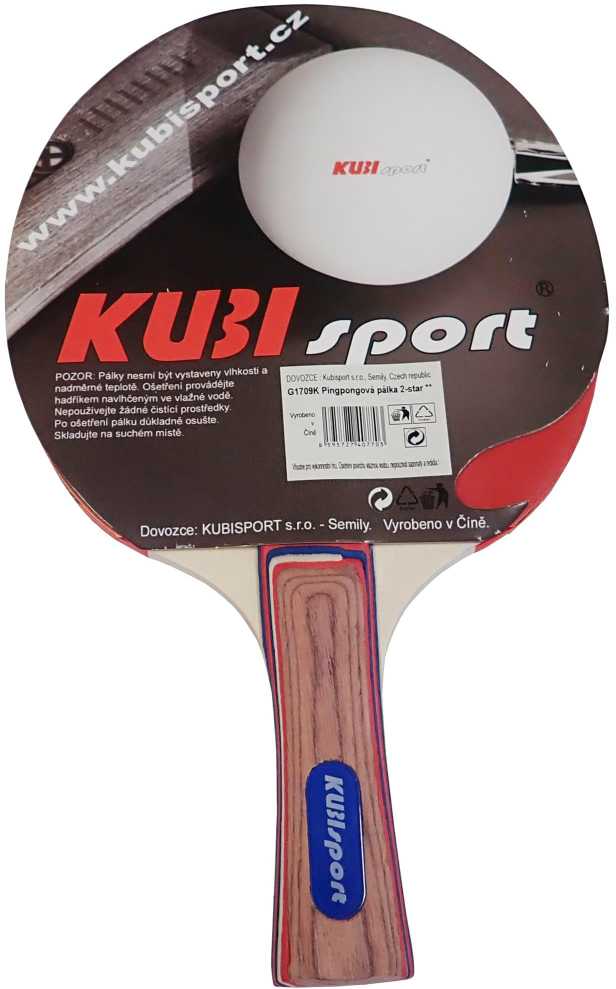 Kubisport Paletka raketė do Tenisa Stołowego Ping Ponga 2 gwiazdki G1709K (Kub_05-G1709K)