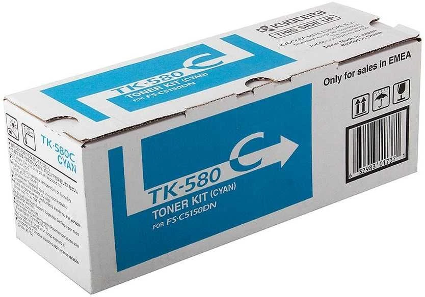 Kasetė Kyocera TK580C, žalsvai mėlyna
