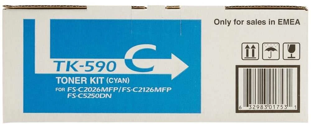 Dažomieji milteliai KYOCERA TK-590C, Mėlyna