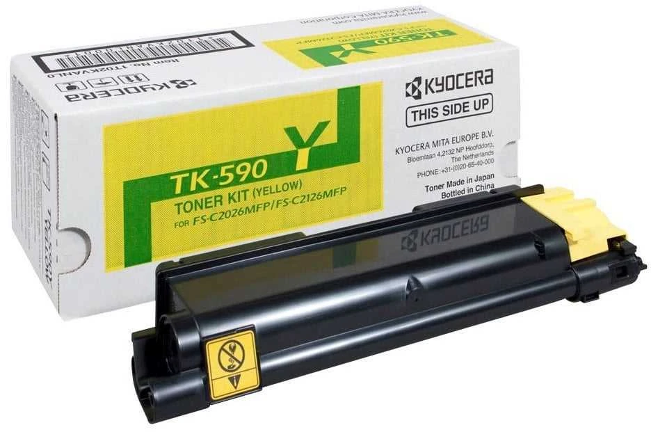 Dažomieji milteliai KYOCERA TK-590Y, Geltona