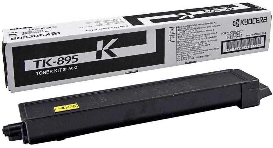 Dažomieji milteliai KYOCERA TK-895K, Juoda