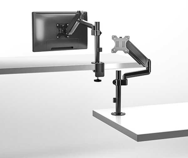 Fellowes „Brateck Monitorius“ laikiklis LDT48-C012, vienos svirties, ant strypo laikiklio, su dujine amortizatoriumi