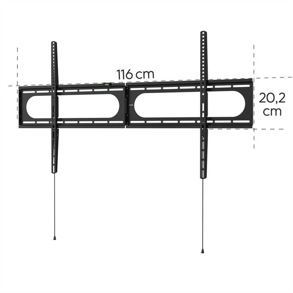 Laikiklis Hama TV-Wandhalterung, starr, 305 cm (120") bis 100 kg 220843 Juodas