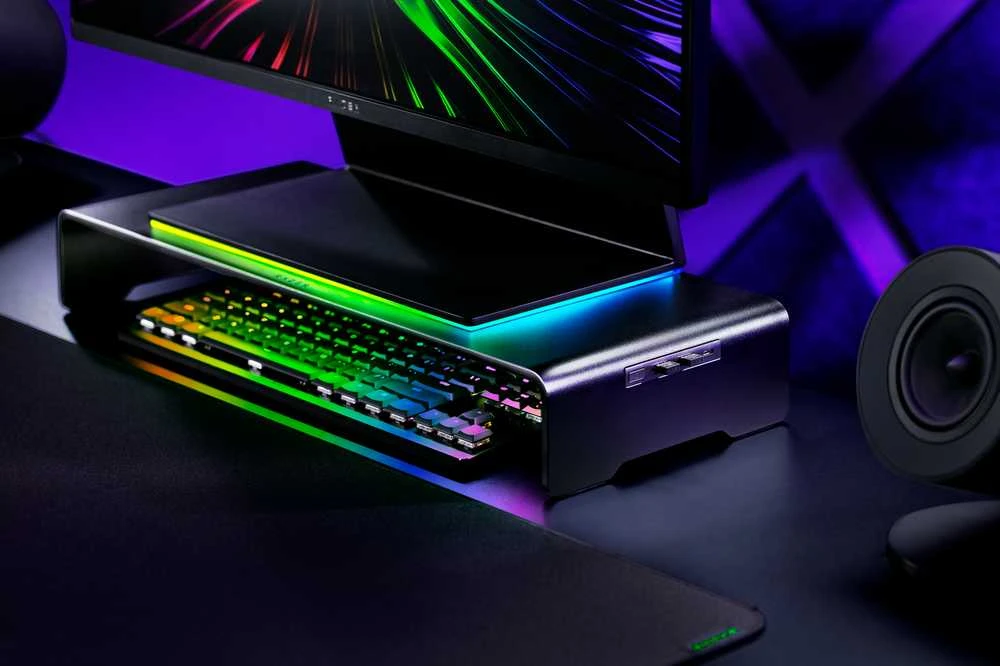 Laikiklis Razer | Desk Mount | Monitorius Stand Chroma | Ergonomic Height | Juodas