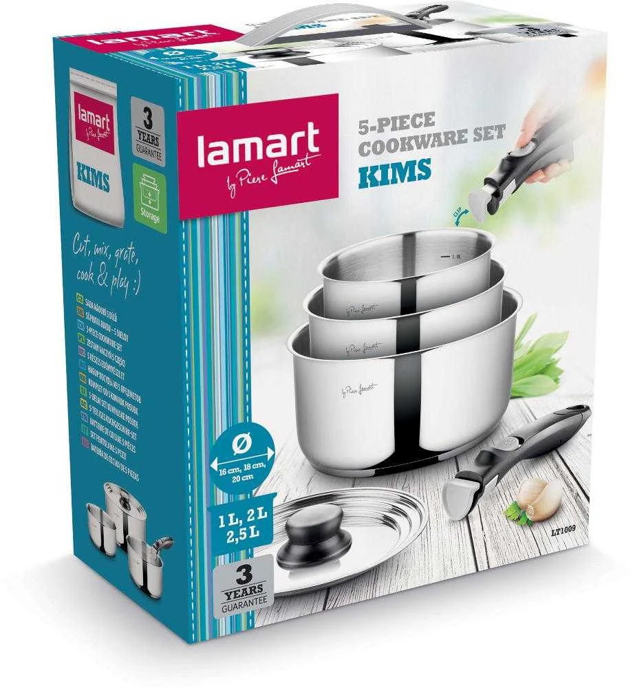 Lamart Puodų rinkinys 5 dalys (LT 1009)