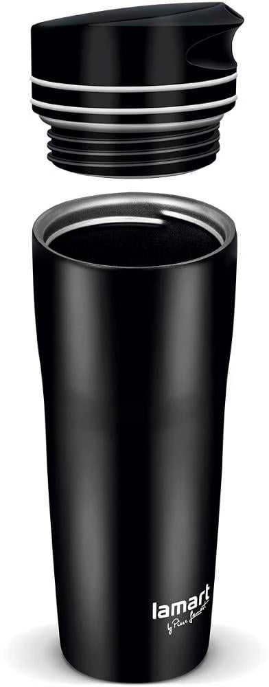Lamart termo gertuvė 0,36L juoda/balta