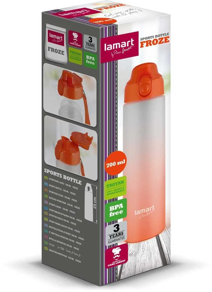 Gertuvė Lamart buteliukas su snapeliu oranžinis 700 ml