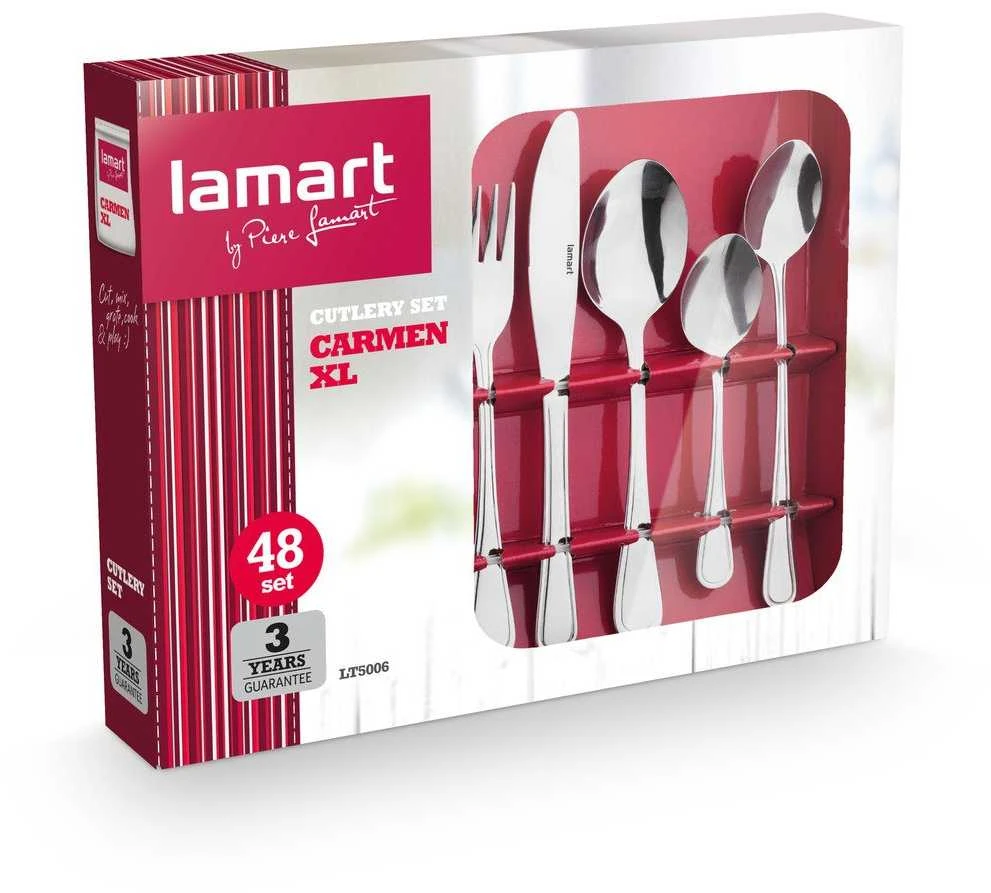 Stalo reikmenys Carmen XL Lamart LT5006 | 48 vnt