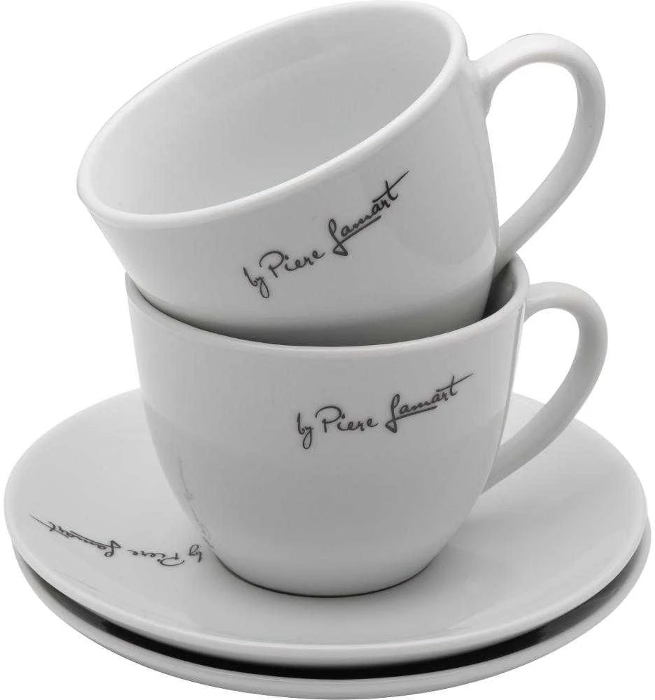 Lamart LT9207 puodelis su lėkštute 300 ml KAFFE, 2 vnt.