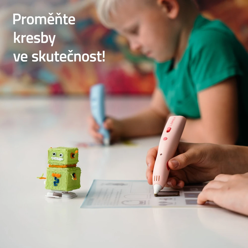 LAMAX ArtKid1 3D siūlų rinkinys – kasečių rinkinys (12 spalvų, 37 metrai)