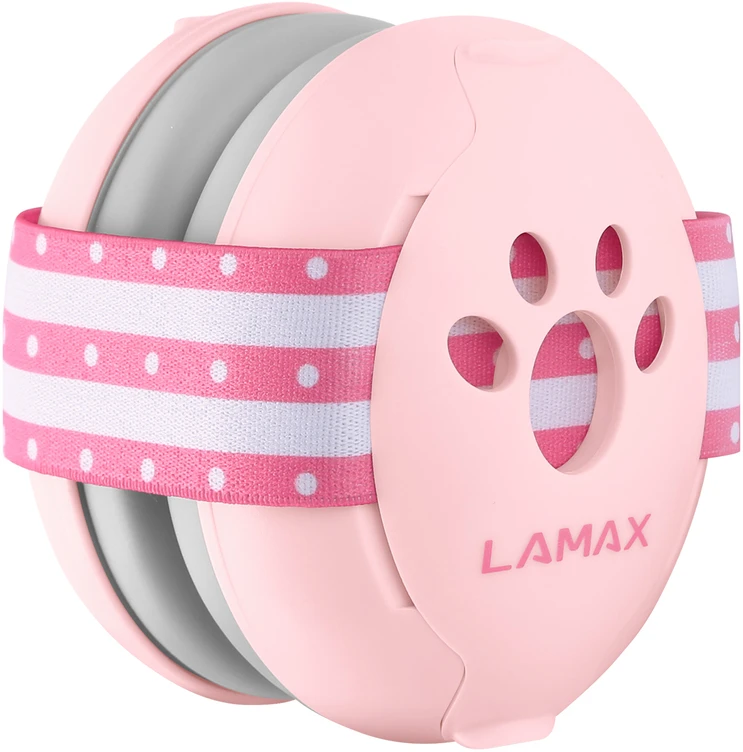LAMAX BabyMuffs1 Rožinė - protihluková dětská sluchátka