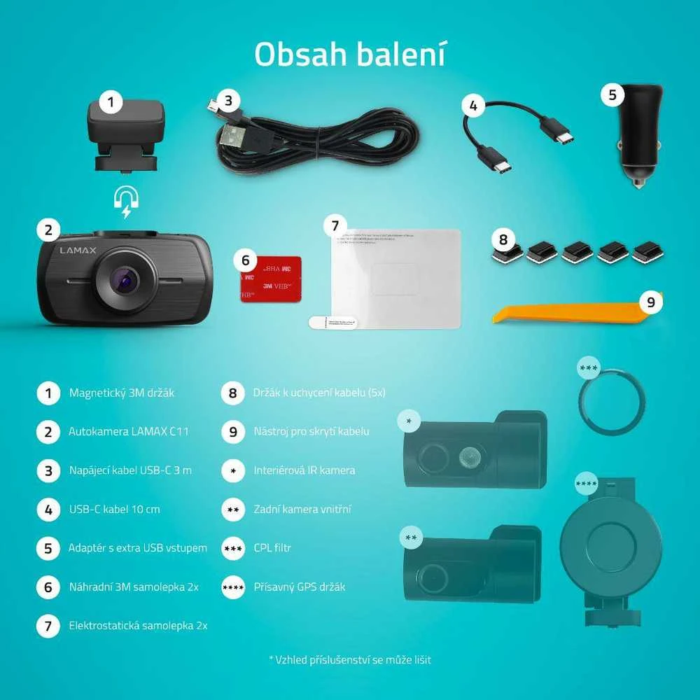 Wideorejestrator Lamax C11 GPS 4K