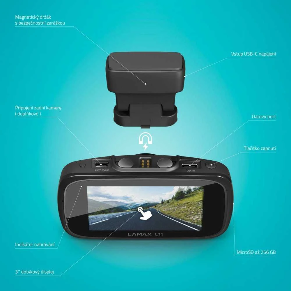 Wideorejestrator Lamax C11 GPS 4K