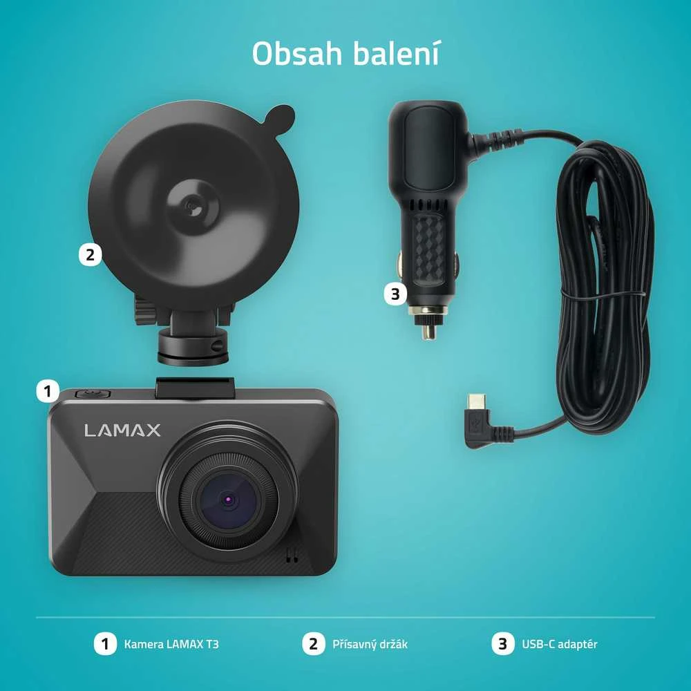 LAMAX T3 automobilio kamera