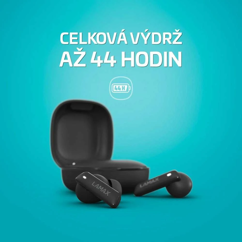 Ausinės Lamax Clips1 ANC Laisvų rankų įranga Bevielis Įkišamos į ausį Skambučiai / muzika C tipo USB Bluetooth Juoda