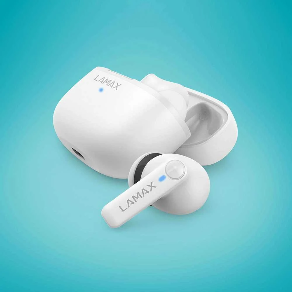 Lamax Clips1 Play Ausinės Belaidės į ausis įkišamos Calls/Music USB Type-C Bluetooth Baltas