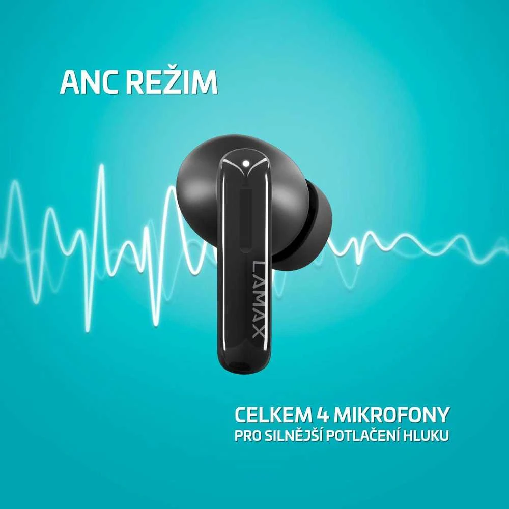 Ausinės Lamax In-Ear Clips1 Plus juodas BT 5.3 Akku 42 Std. retail