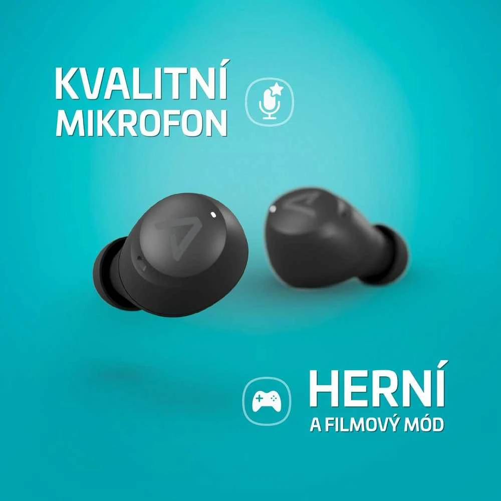 Ausinės Lamax In-Ear Dots3 ANC True Belaidės BT 5.3 Akku 42 Std. retail