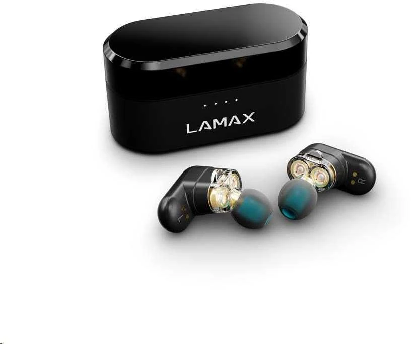 LAMAX Duals1 įdedamos ausinės – juodos