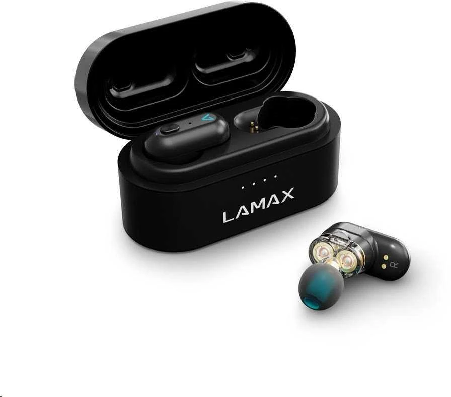 LAMAX Duals1 įdedamos ausinės – juodos
