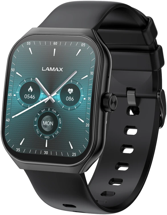 Išmanusis laikrodis LAMAX Flow AMOLED Juodas