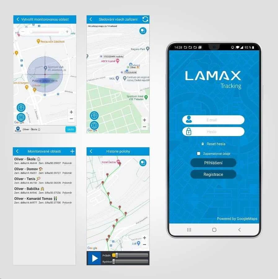 Lamax GPS locator su apykakle