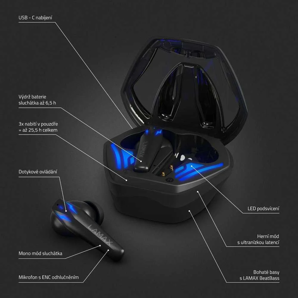 GAMING Ausinės LAMAX HEROES NINJA1 LMXHNI1 (IN-EAR)