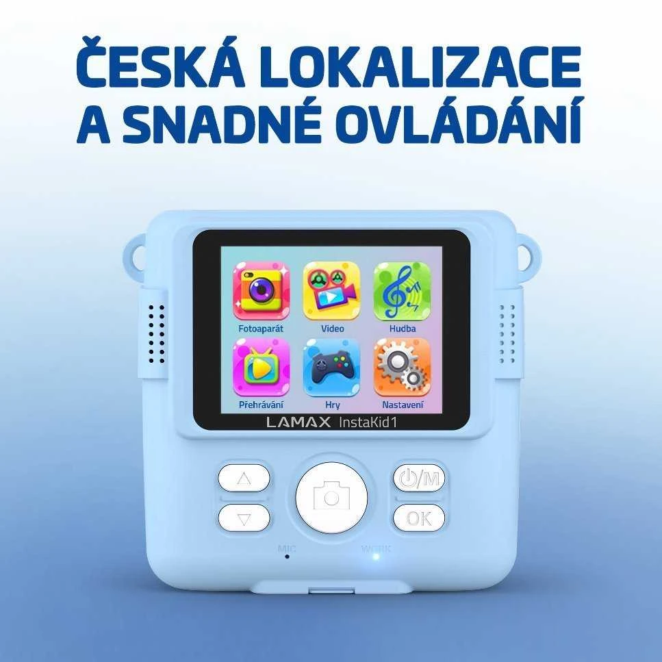 LAMAX InstaKid1 vaikiška kamera, mėlyna