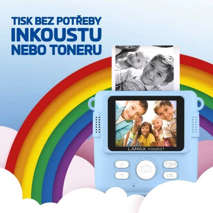 LAMAX InstaKid1 vaikiška kamera, mėlyna