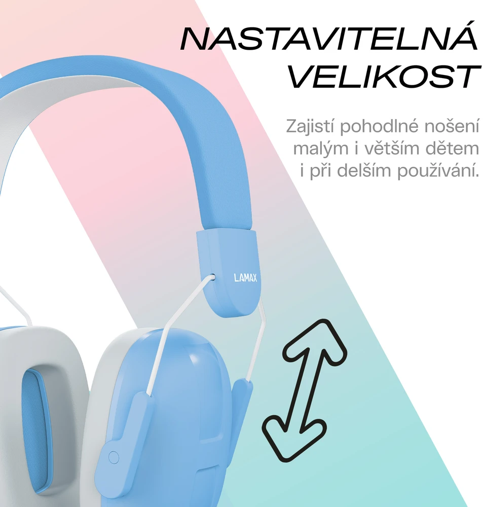 LAMAX KidMuffs1 Mėlyna - ochranná dětská sluchátka