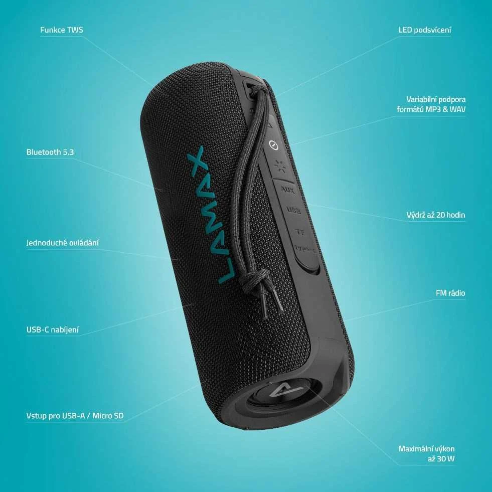 LAMAX LightNote1 - nešiojamas garsiakalbis