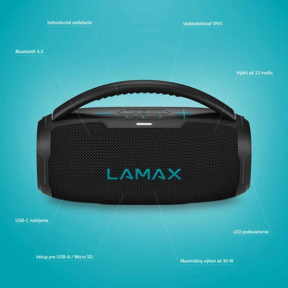 LAMAX PartyGo1 Mini – nešiojama kolonėlė