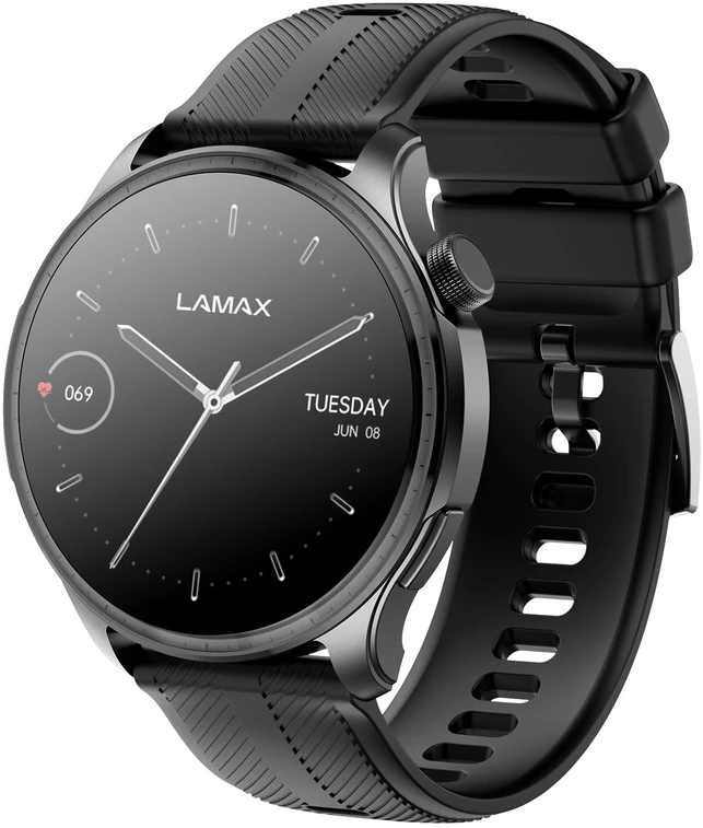 Išmanusis laikrodis LAMAX Prism AMOLED Juodas