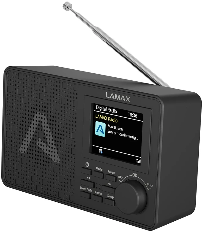 LAMAX RadioVox1 DAB - Nešiojamasis DAB+ radijas su FM imtuvu ir „Bluetooth“