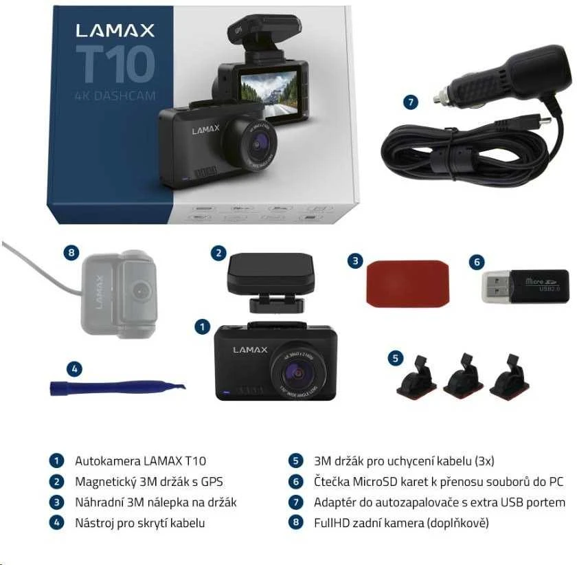 LAMAX T10 4K GPS automobilio kamera