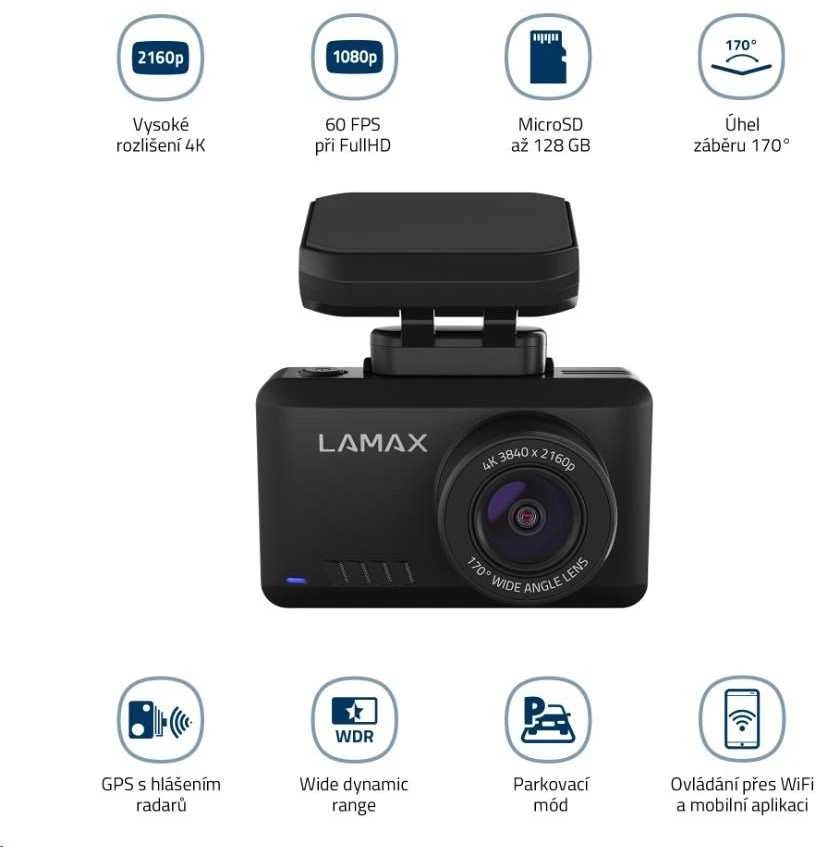 LAMAX T10 4K GPS automobilio kamera