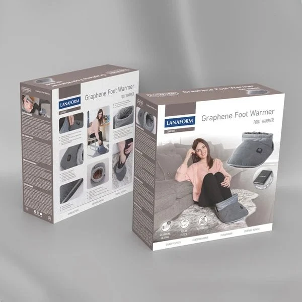 Įkraunamas elektrinis kojų šildytuvas Lanaform Graphene Foot Warmer