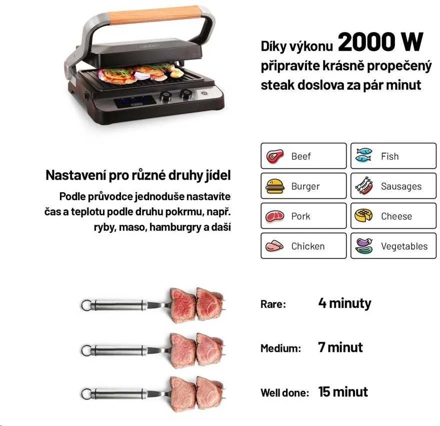 Elektrinis grilius Lauben 2000SB