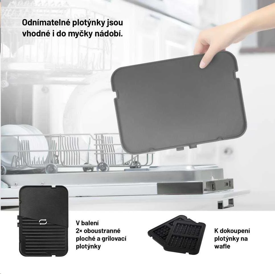 Elektrinis grilius Lauben Kontaktgrill Deluxe 2000ST 2000W juodas retail